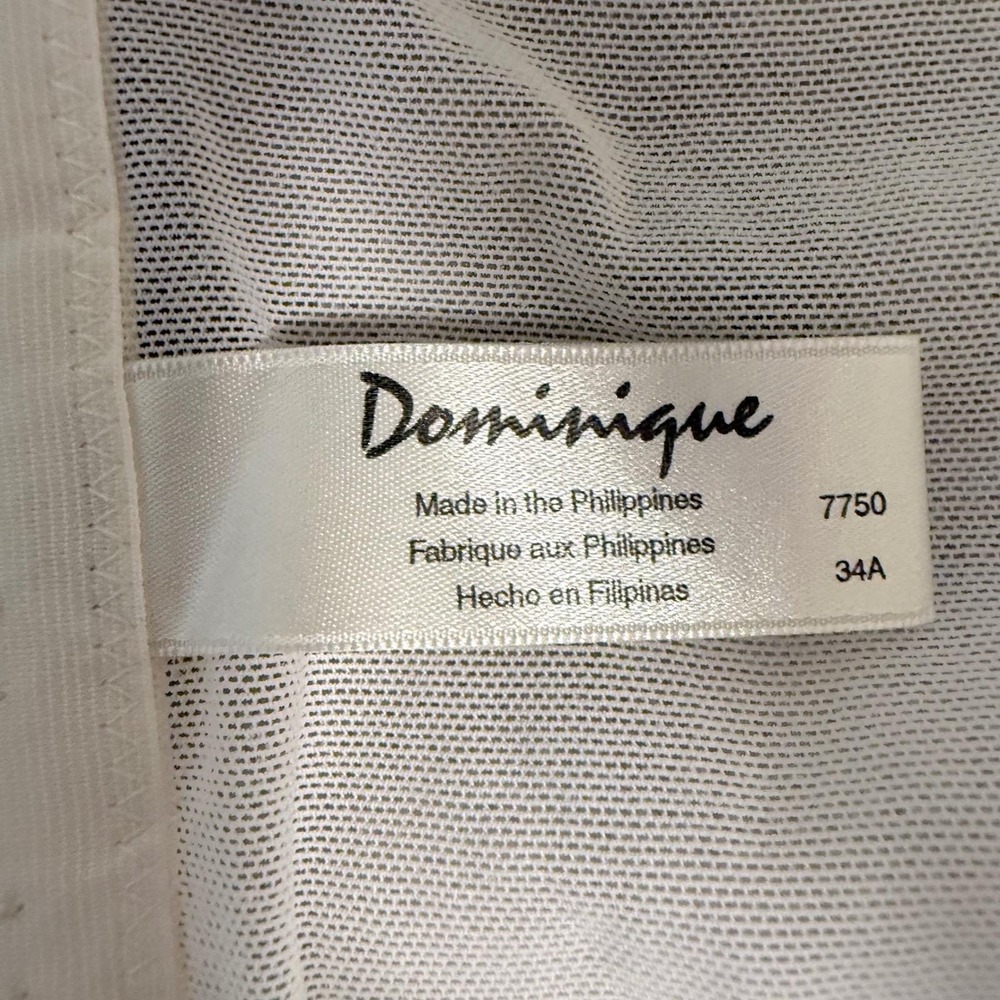 Dominique Rachelle 7750 Bustier 34A Ivory Bridal Corset Bra Garters NWT - Picture 9 of 12